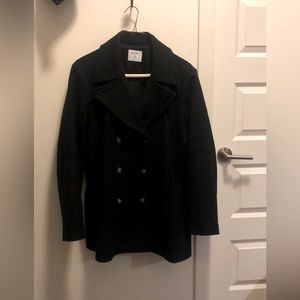 NWOT Black plus size pea coat